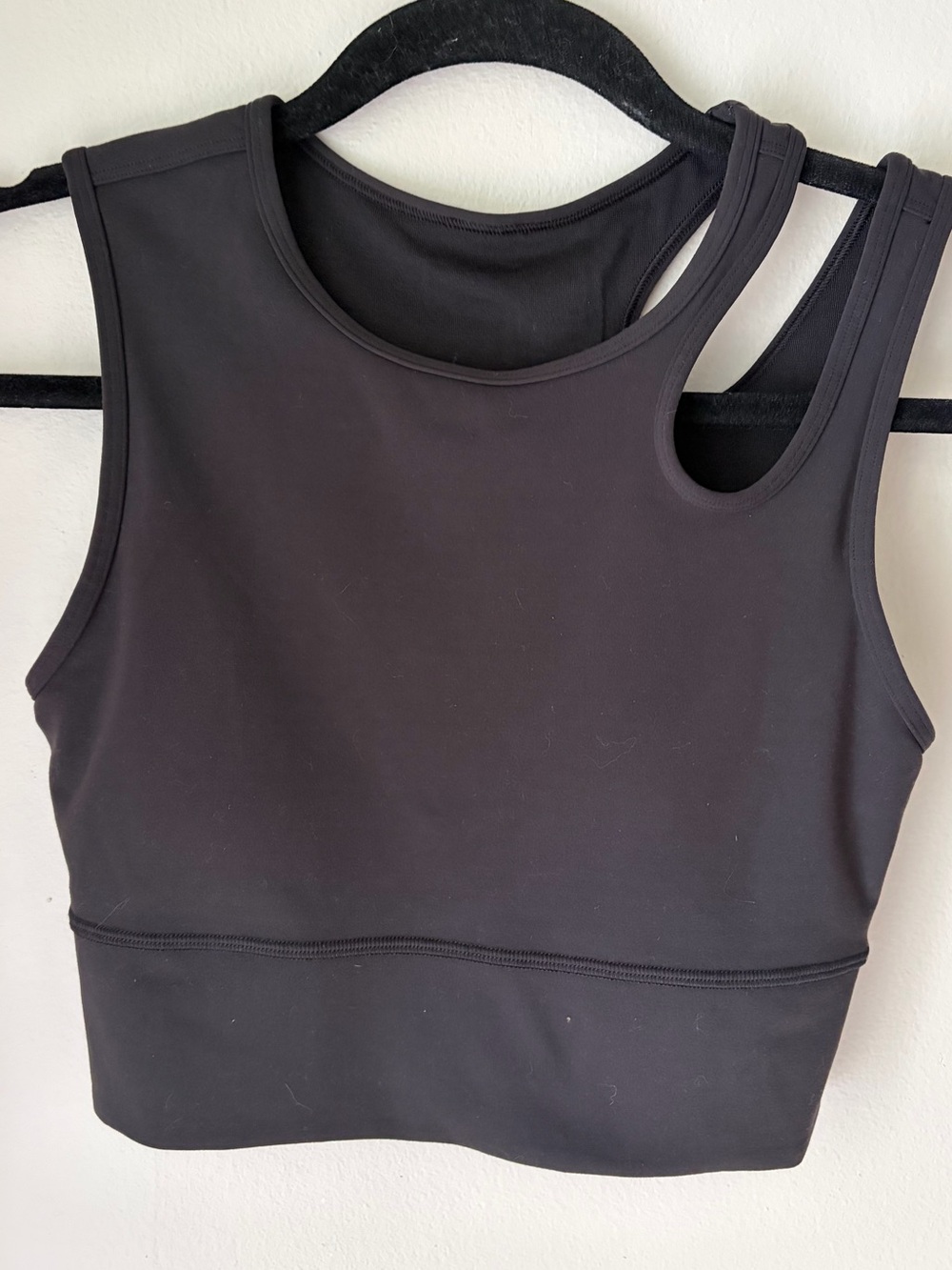 61. Size 4 LULULEMON Black Cut Out Tank